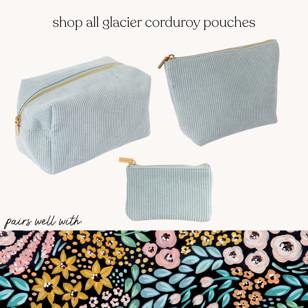 Glacier Corduroy Coin Pouch