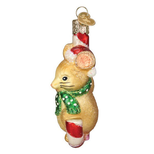 Christmas Mouse Ornament: 12637 / 12_8_6_10_S / 3.5 X 1.75 X 1.5