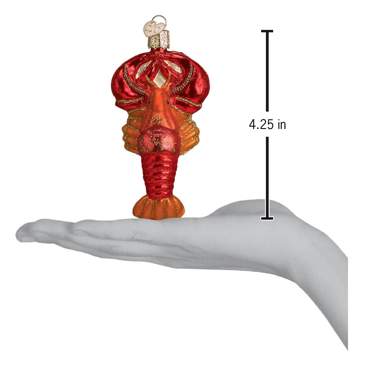 Lobster Ornament: 12128 / 12_7.2_6_9_S / 4.25 X 2.25 X 1.5