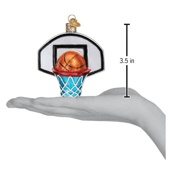 Basketball Hoop Ornament: 44164 / 12_8.8_6_11_S / 3.5 X 1.75 X 3.5