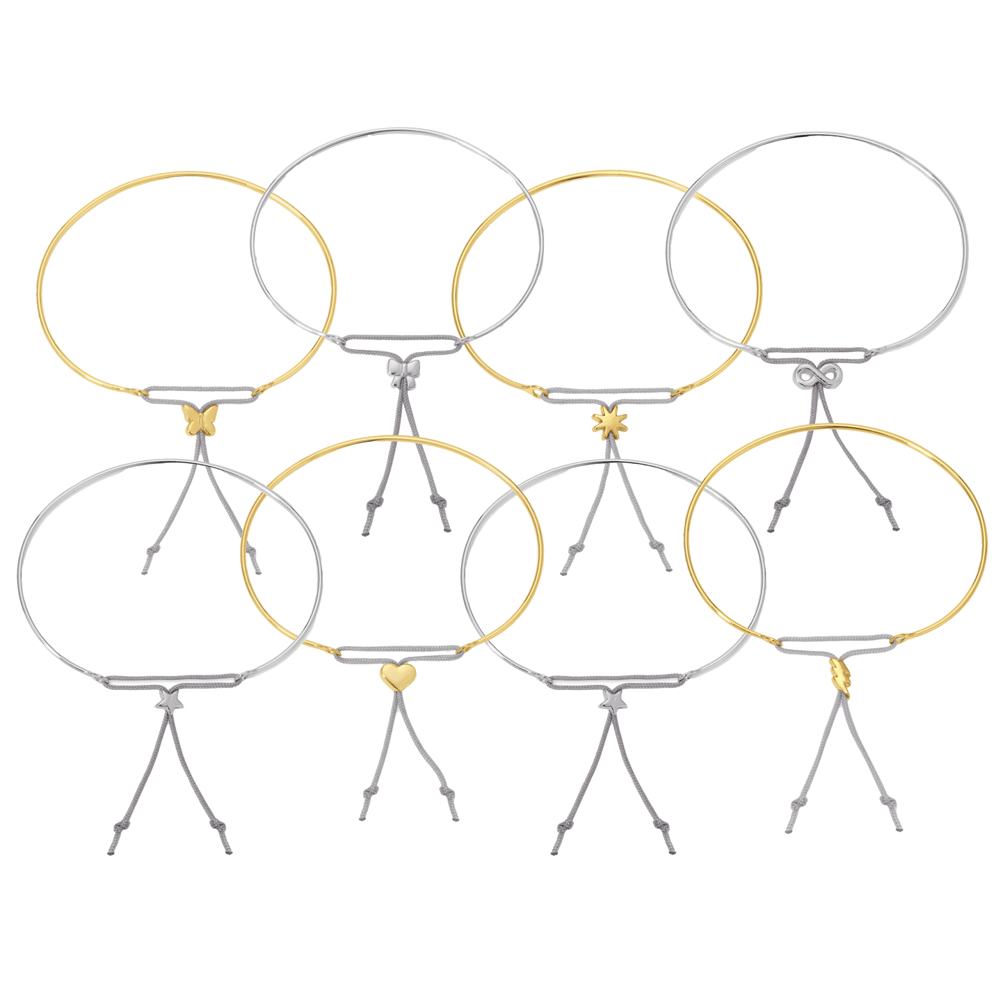 Reminder Bracelet Assortment - 4 pieces each of 8 styles - 32 pieces total (no display) - kennedy and co