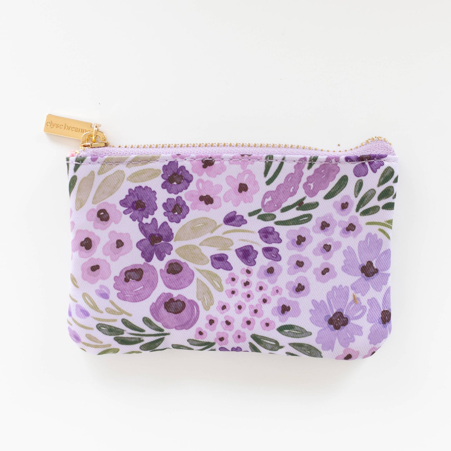 Lilac Floral Coin Pouch
