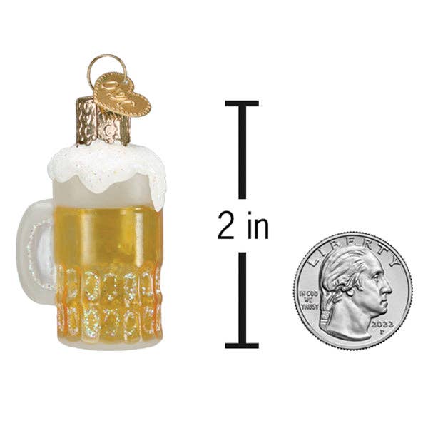 Mini Mug Of Beer Ornament: 87008 / 12_4_6_5 / 2 X 1.75 X 1