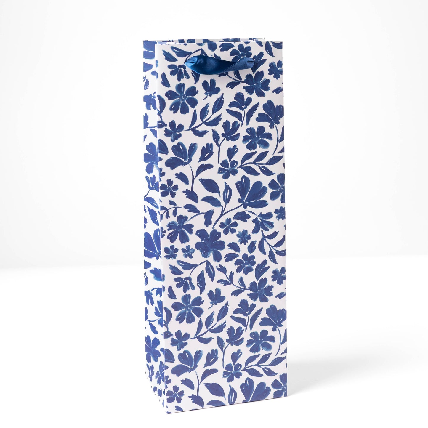 Porcelain Floral Gift Bag: Wine