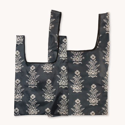 Midnight Damask Reusable Bag: Regular