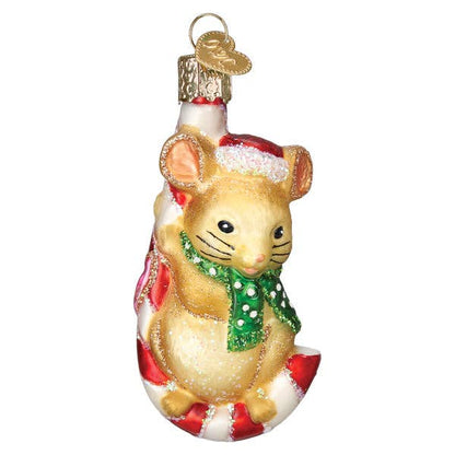 Christmas Mouse Ornament: 12637 / 12_8_6_10_S / 3.5 X 1.75 X 1.5