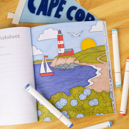 Coastal Americana Coloring Book