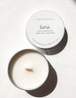 Luna - 2 oz citrus, lychee, musk, cedar Travel Tin Candle