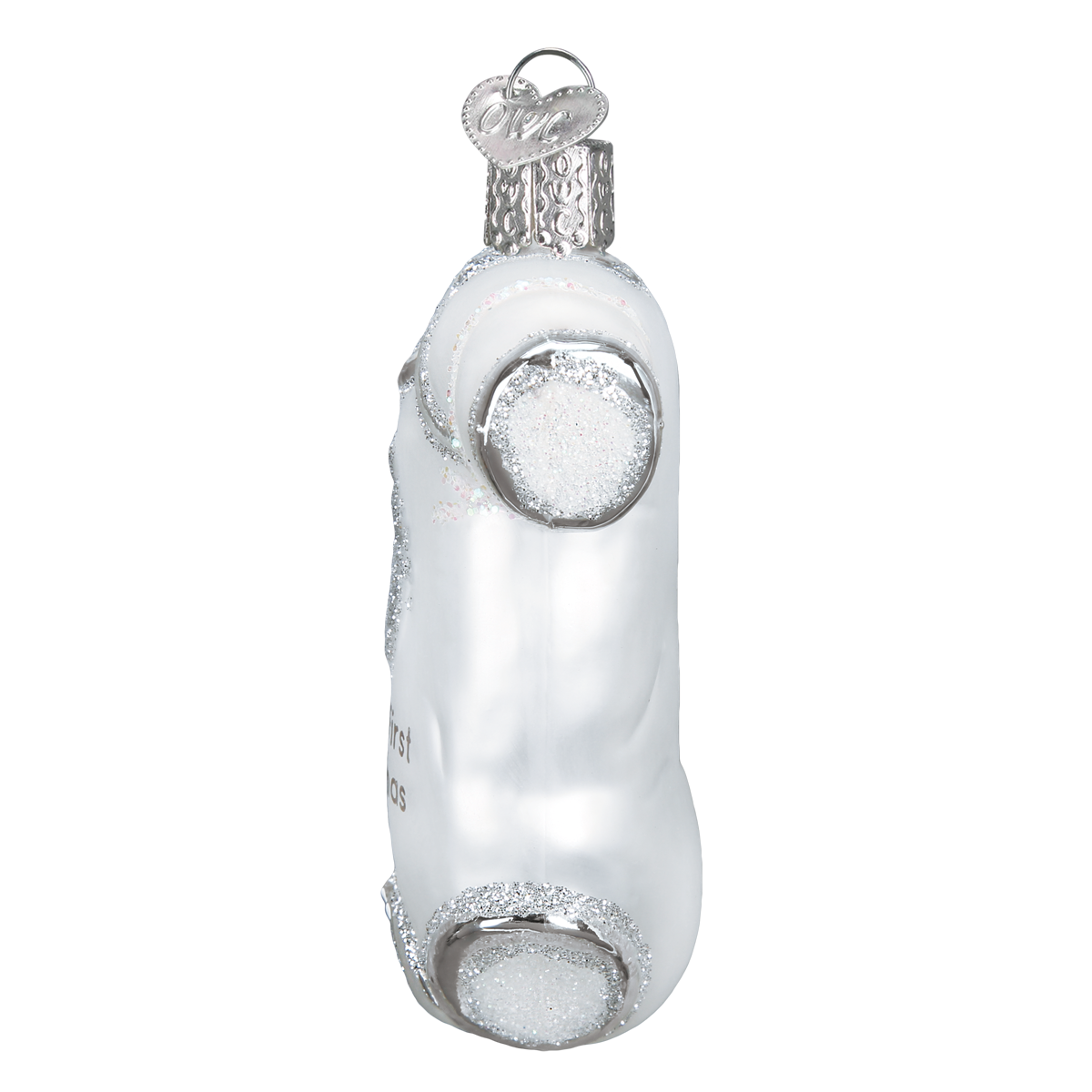 White Baby Onesie Ornament: 32340 / 12_8_6_10_S / 3.25 X 2.75 X 1