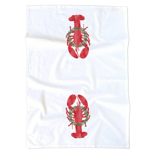 Holiday Lobster Kitchen Tea Towel | Lobster Kitchen Towel