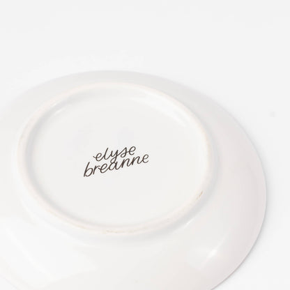 Pressed Floral Circular Trinket Dish