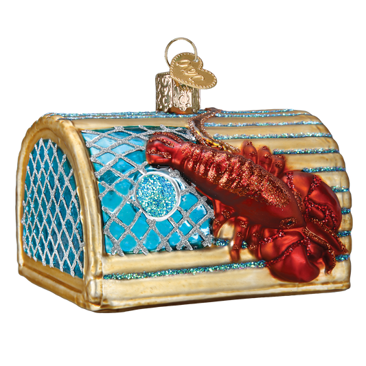 Lobster Trap Ornament: 44104 / 12_10_6_12.5_L / 2.5 X 2.25 X 3