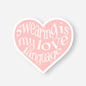 Sticker - Swearing Is My Love Language - Valentine's Day