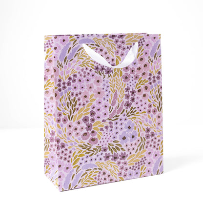 Lilac Floral Gift Bag: Large