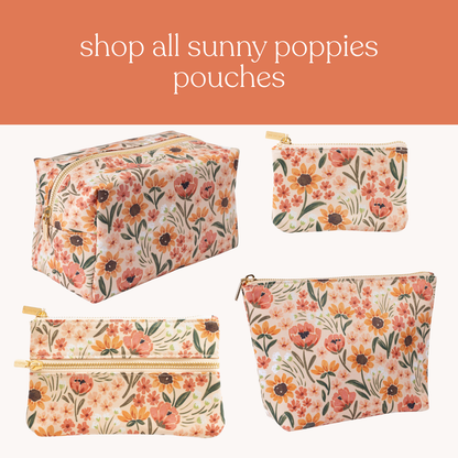 Sunny Poppies Coin Pouch