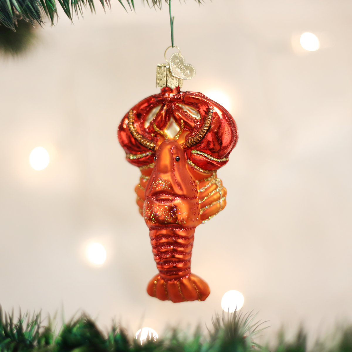 Lobster Ornament: 12128 / 12_7.2_6_9_S / 4.25 X 2.25 X 1.5