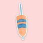 Orange and Blue Buoy Sticker | Coastal Sticker | 1" x 3"