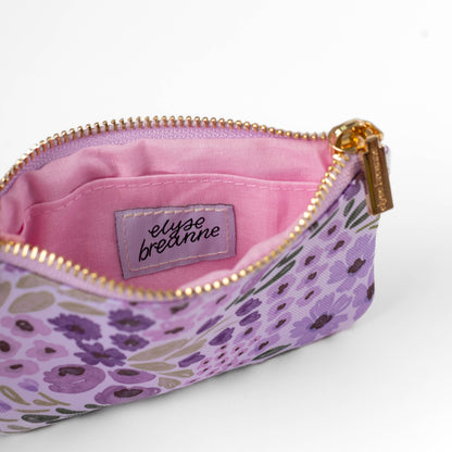 Lilac Floral Coin Pouch