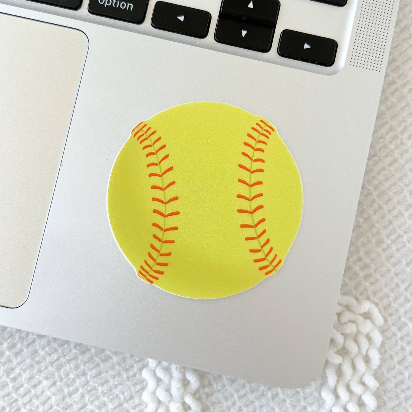 Softball Sticker, 2.25x2.25 in.
