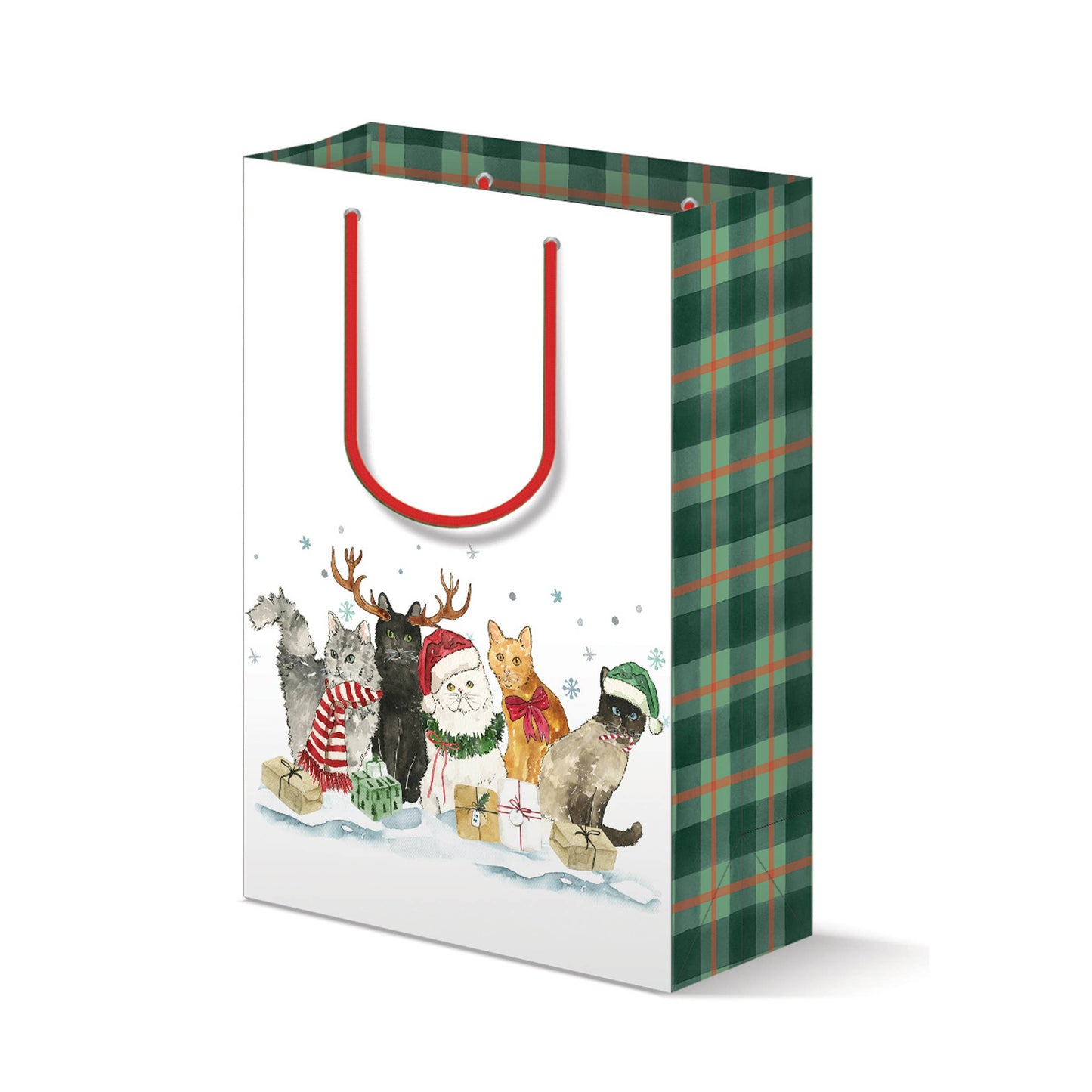 Christmas Cats Holiday Gift Bag