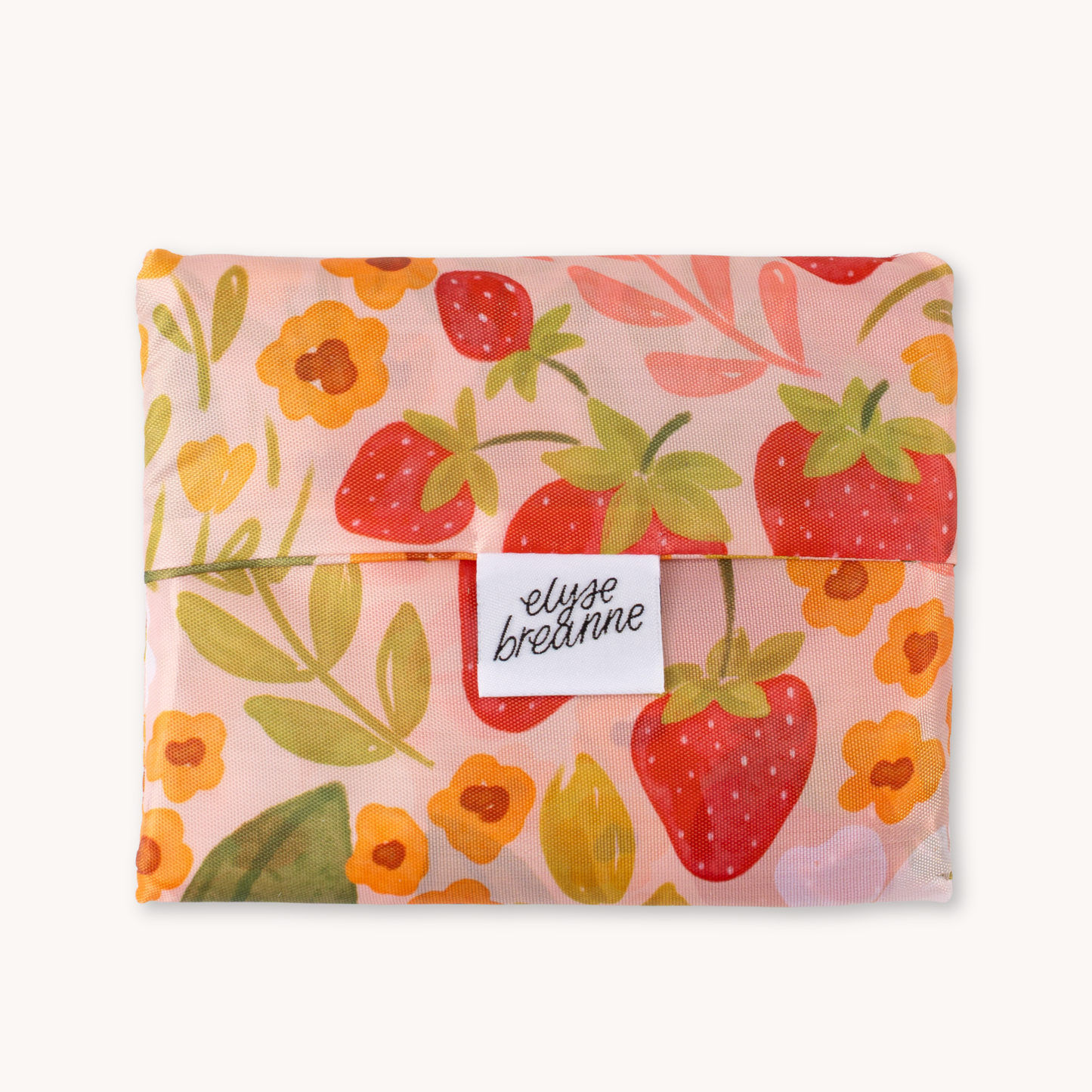 Strawberry Patch Reusable Bag: Regular