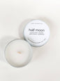 Half Moon - 2 oz Pistachio + Caramel Travel Tin Candle