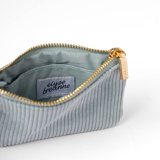 Glacier Corduroy Coin Pouch