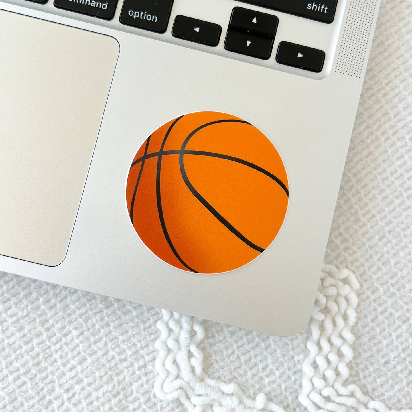 Basketball Sticker, 2.25x2.25 in.