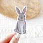 Bunny Sticker 3x1.5in