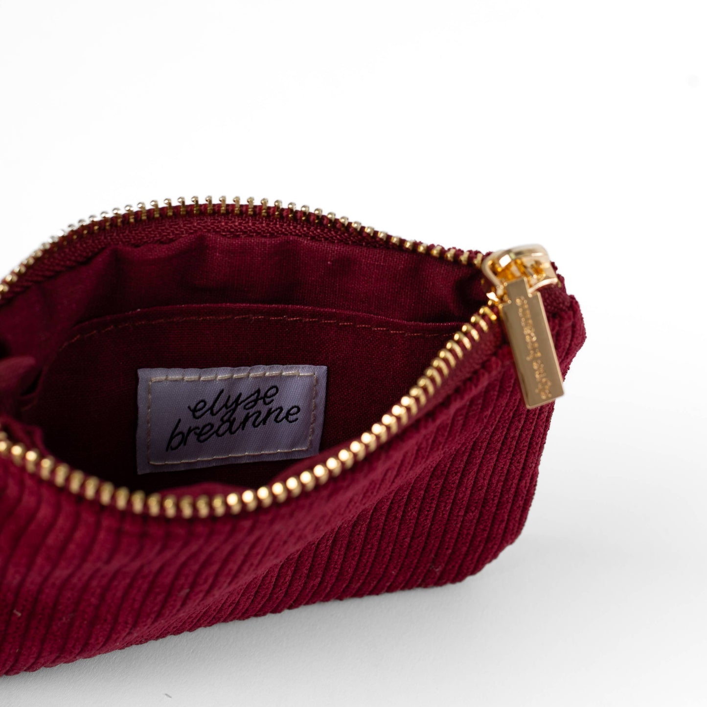Ruby Corduroy Coin Pouch