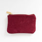 Ruby Corduroy Coin Pouch