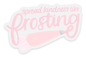 Clear Spread Kindness Like Frosting Sticker 3x1.9in