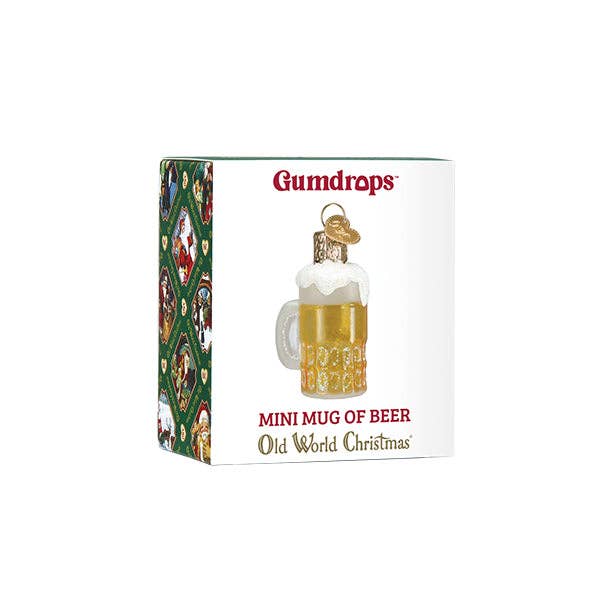 Mini Mug Of Beer Ornament: 87008 / 12_4_6_5 / 2 X 1.75 X 1