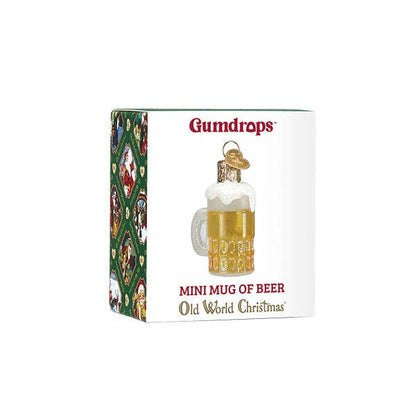 Mini Mug Of Beer Ornament: 87008 / 12_4_6_5 / 2 X 1.75 X 1