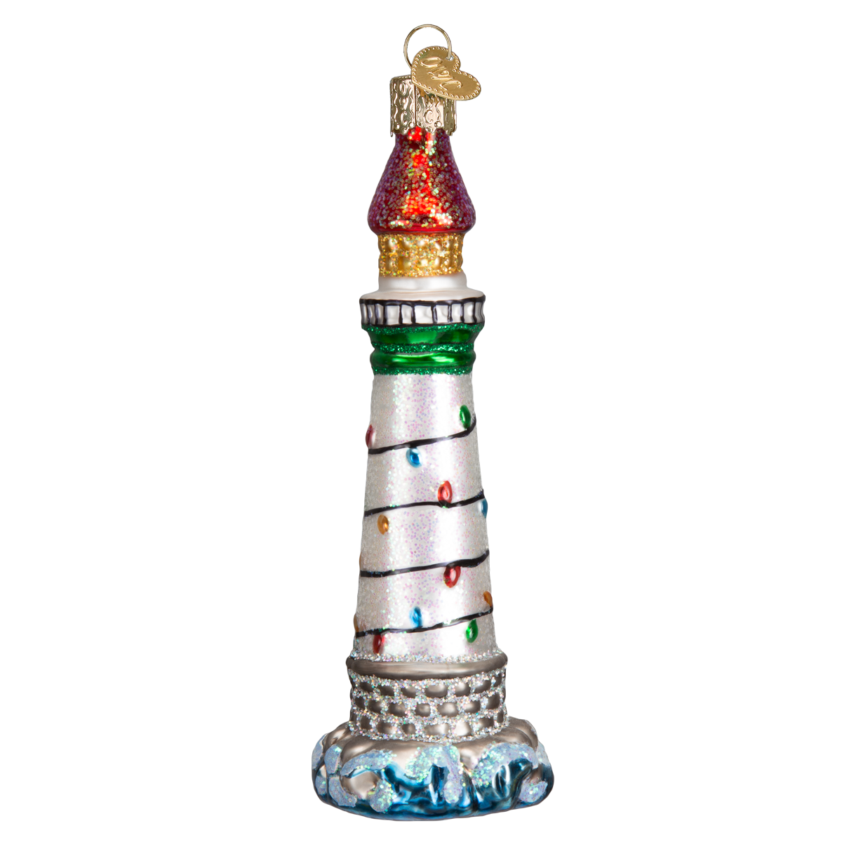Holiday Lighthouse Ornament: 20039 / 12_8.8_6_11_L / 5 X 1.75 X 1.75