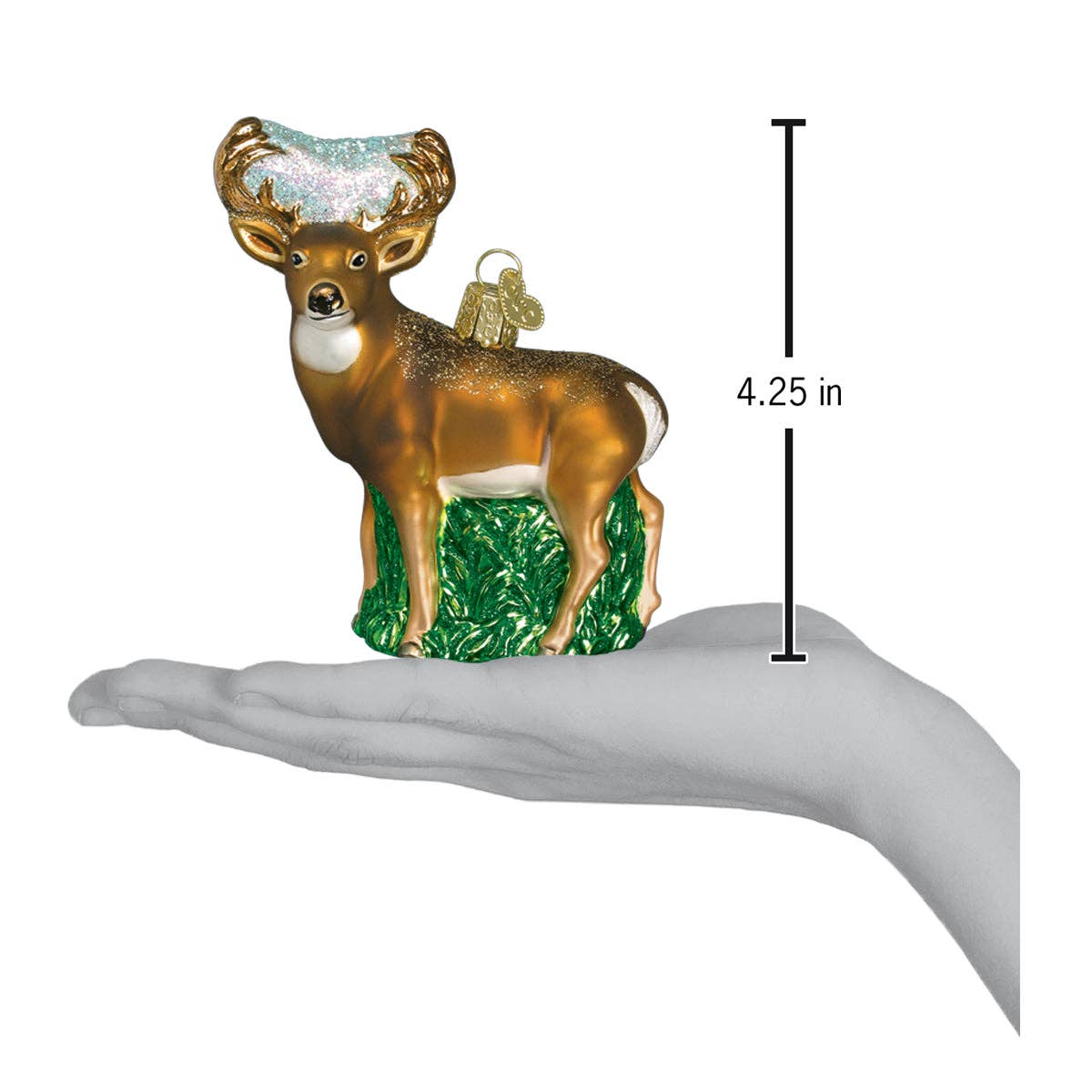 Whitetail Deer Ornament: 12162 / 12_10_6_12.5_L / 4.25 X 3.75 X 1.5