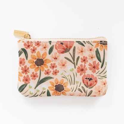 Sunny Poppies Coin Pouch