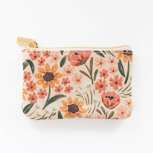 Sunny Poppies Coin Pouch
