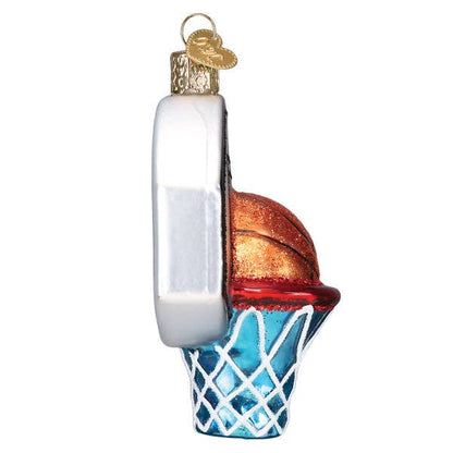 Basketball Hoop Ornament: 44164 / 12_8.8_6_11_S / 3.5 X 1.75 X 3.5