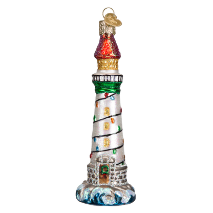 Holiday Lighthouse Ornament: 20039 / 12_8.8_6_11_L / 5 X 1.75 X 1.75