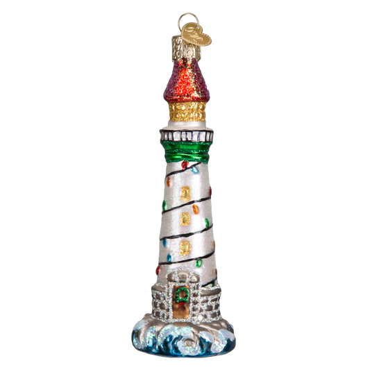 Holiday Lighthouse Ornament: 20039 / 12_8.8_6_11_L / 5 X 1.75 X 1.75