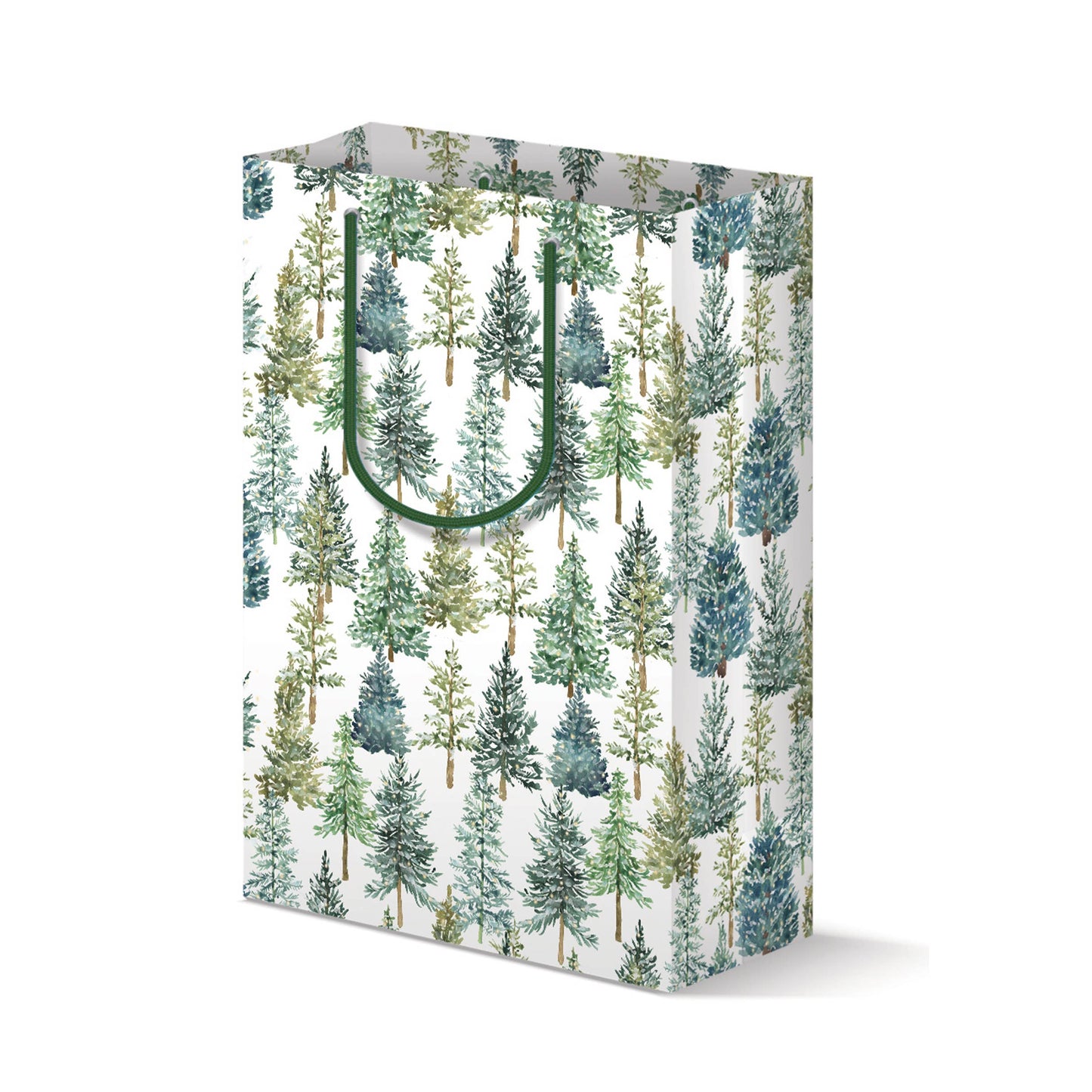 Evergreen Christmas Trees Holiday Gift Bag