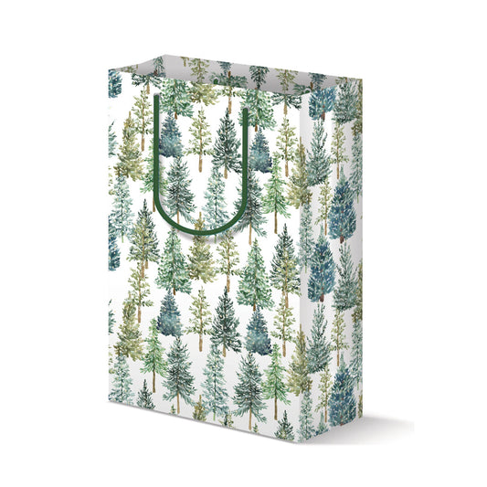 Evergreen Christmas Trees Holiday Gift Bag