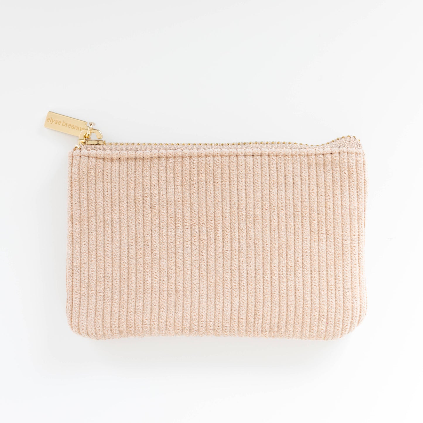 Almond Corduroy Coin Pouch