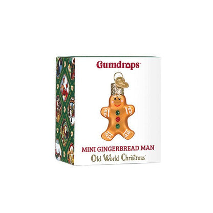 Mini Gingerbread Man Ornament: 87003 / 12_4_6_5 / 2 X 1.25 X 0.5