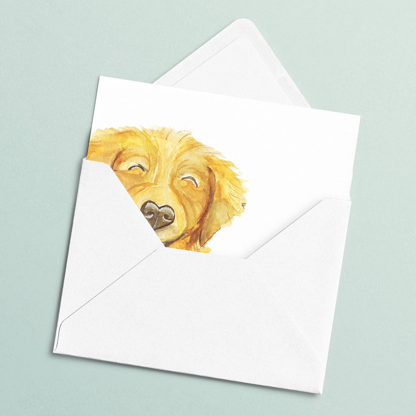 Golden Retriever Mini Card