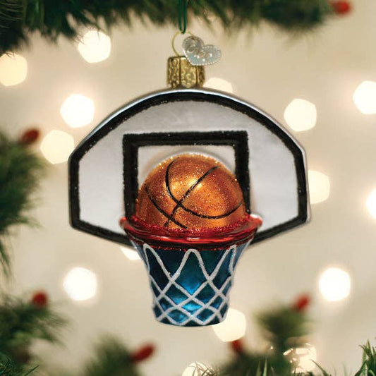 Basketball Hoop Ornament: 44164 / 12_8.8_6_11_S / 3.5 X 1.75 X 3.5