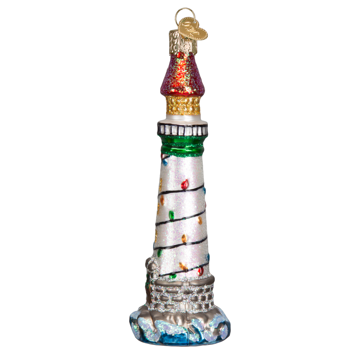 Holiday Lighthouse Ornament: 20039 / 12_8.8_6_11_L / 5 X 1.75 X 1.75
