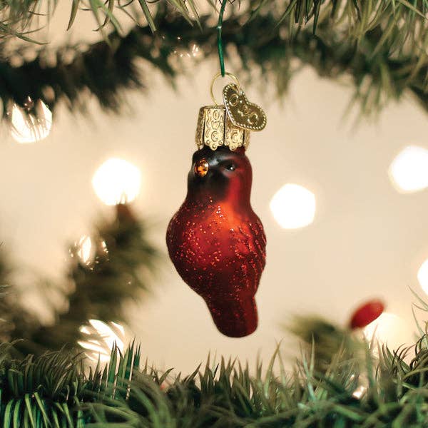 Mini Red Cardinal Ornament: 85750 / 12_4_6_5 / 2.25 X 1 X 1.25