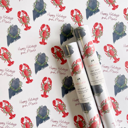Maine Holiday Gift Wrap | Happy Holidays from Maine - kennedy and co
